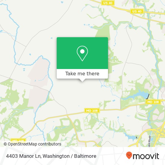 4403 Manor Ln, Ellicott City, MD 21042 map