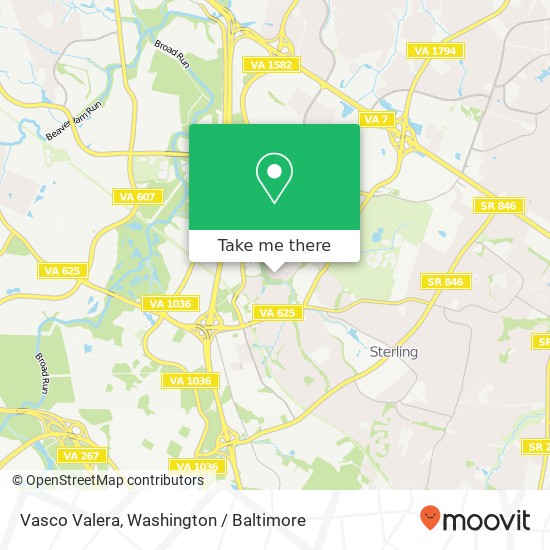 Mapa de Vasco Valera, 21828 Regents Park Cir