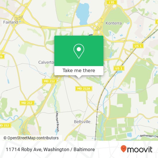 11714 Roby Ave, Beltsville, MD 20705 map