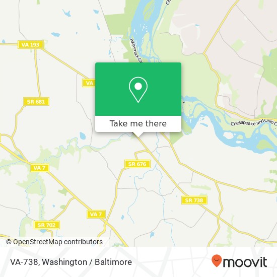 VA-738, McLean, VA 22102 map