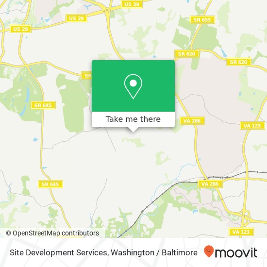 Site Development Services map