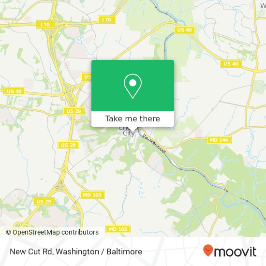 New Cut Rd, Ellicott City, MD 21043 map