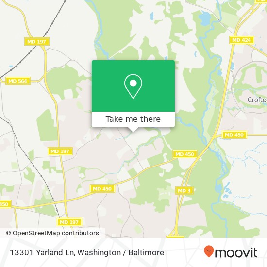 Mapa de 13301 Yarland Ln, Bowie, MD 20715