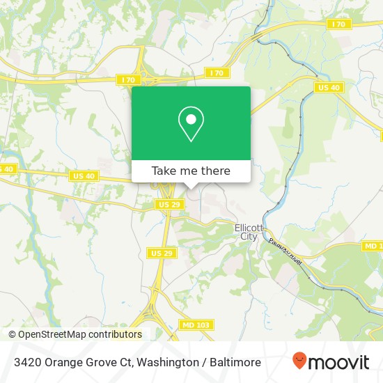 3420 Orange Grove Ct, Ellicott City, MD 21043 map