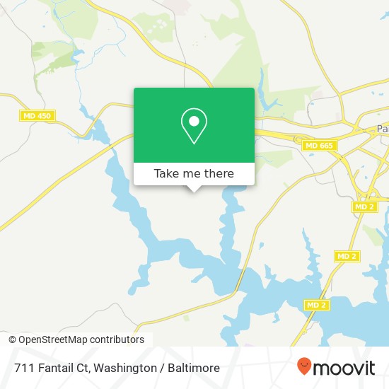 Mapa de 711 Fantail Ct, Annapolis, MD 21401