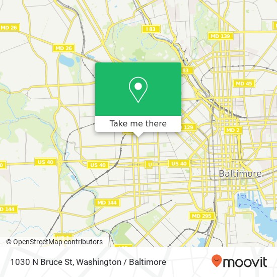 1030 N Bruce St, Baltimore, MD 21217 map