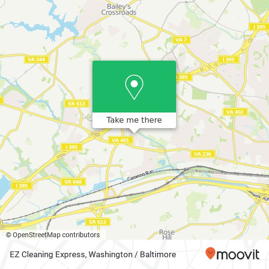 EZ Cleaning Express, 5340 Holmes Run Pkwy map