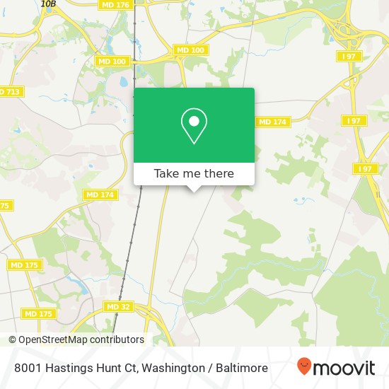 8001 Hastings Hunt Ct, Severn, MD 21144 map