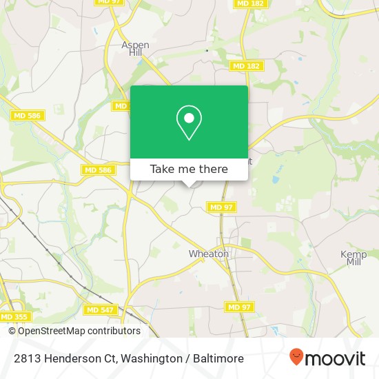 Mapa de 2813 Henderson Ct, Silver Spring, MD 20902