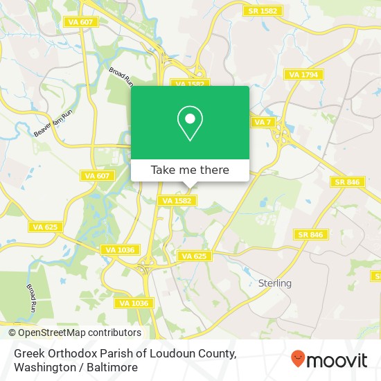 Greek Orthodox Parish of Loudoun County, 21580 Atlantic Blvd map