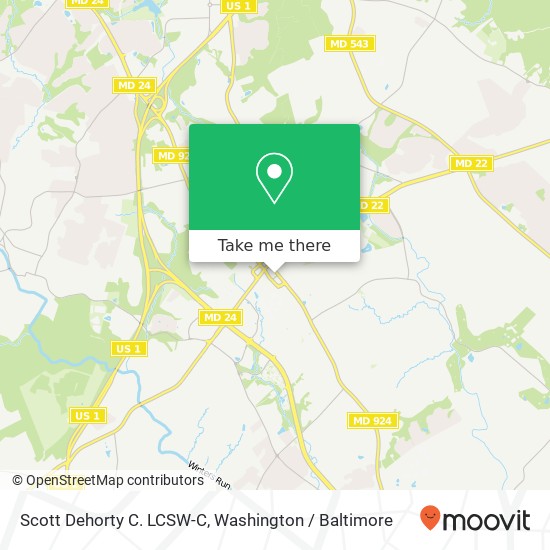 Mapa de Scott Dehorty C. LCSW-C, 336 S Main St