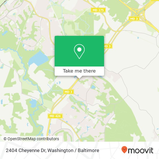 Mapa de 2404 Cheyenne Dr, Gambrills, MD 21054