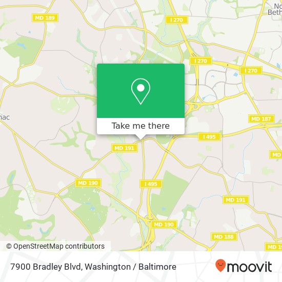 7900 Bradley Blvd, Bethesda, MD 20817 map