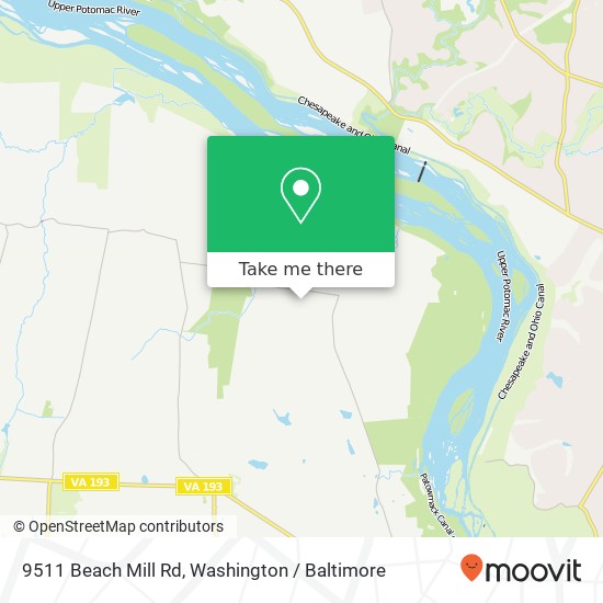 9511 Beach Mill Rd, Great Falls, VA 22066 map