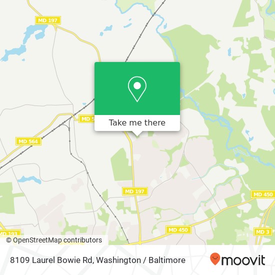 Mapa de 8109 Laurel Bowie Rd, Bowie, MD 20715