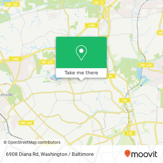 6908 Diana Rd, Baltimore, MD 21209 map
