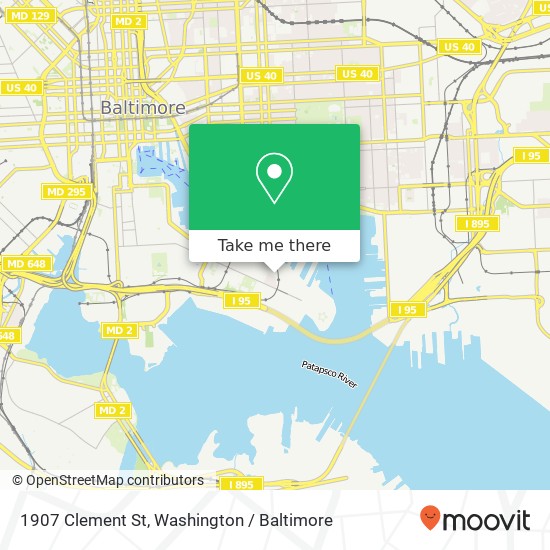 1907 Clement St, Baltimore, MD 21230 map