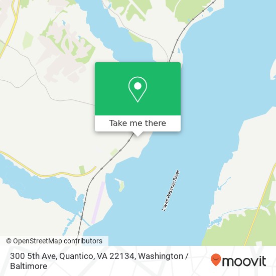 Mapa de 300 5th Ave, Quantico, VA 22134