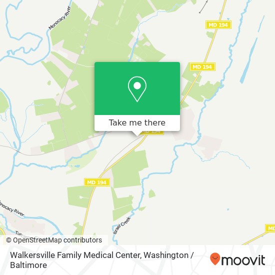 Mapa de Walkersville Family Medical Center, 19 E Frederick St