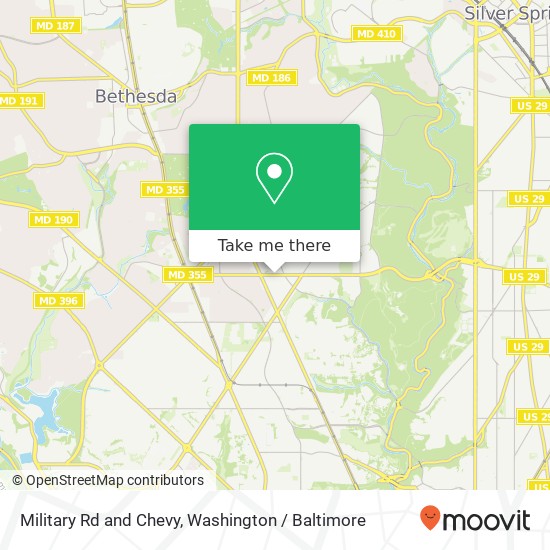 Military Rd and Chevy, Washington, DC 20015 map