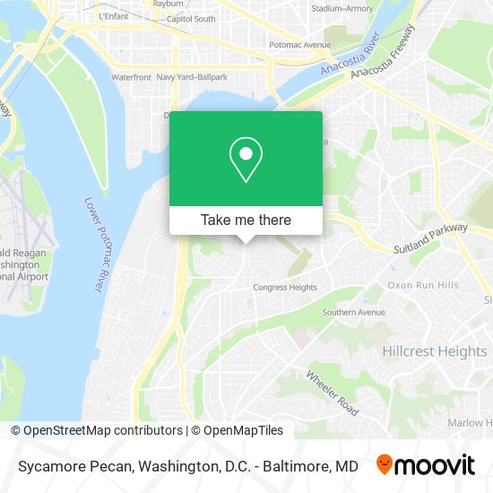 Mapa de Sycamore Pecan