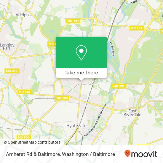 Amherst Rd & Baltimore, College Park, MD 20740 map