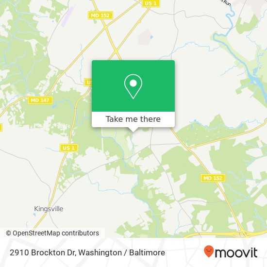 Mapa de 2910 Brockton Dr, Kingsville, MD 21087