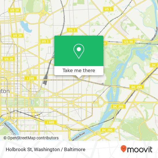 Mapa de Holbrook St, Washington, DC 20002