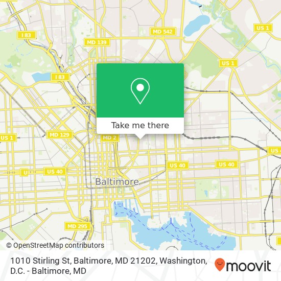 1010 Stirling St, Baltimore, MD 21202 map