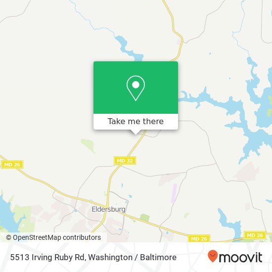 Mapa de 5513 Irving Ruby Rd, Sykesville, MD 21784