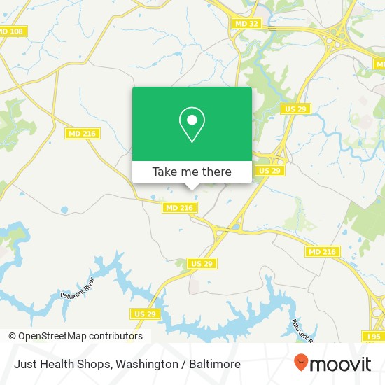 Just Health Shops, 11840 W Market Pl map