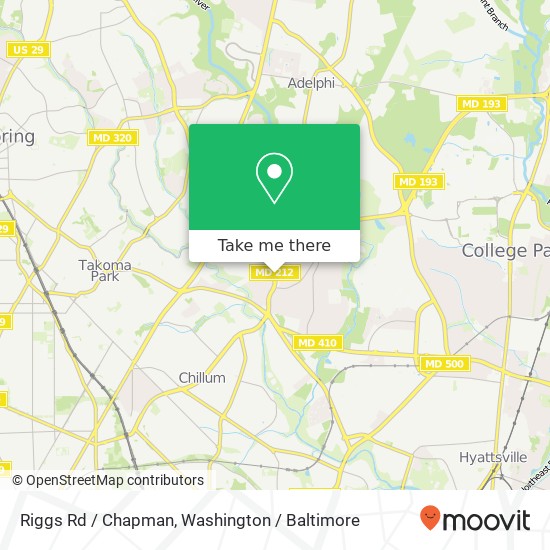 Riggs Rd / Chapman, Hyattsville, MD 20783 map