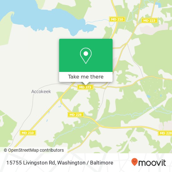 Mapa de 15755 Livingston Rd, Accokeek, MD 20607