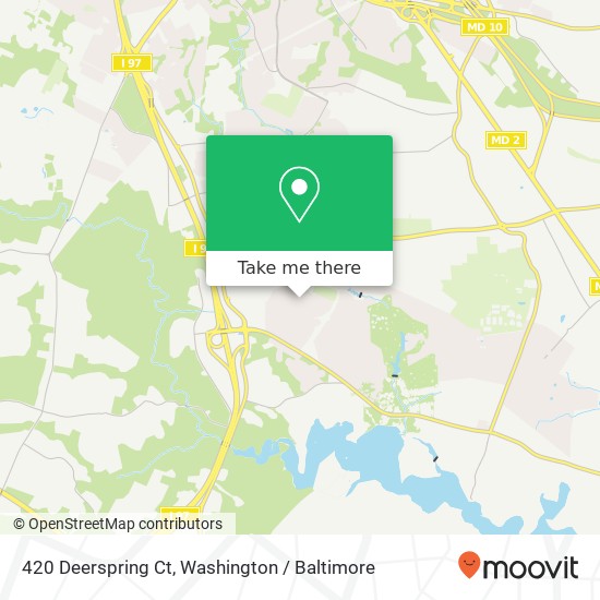 Mapa de 420 Deerspring Ct, Millersville, MD 21108