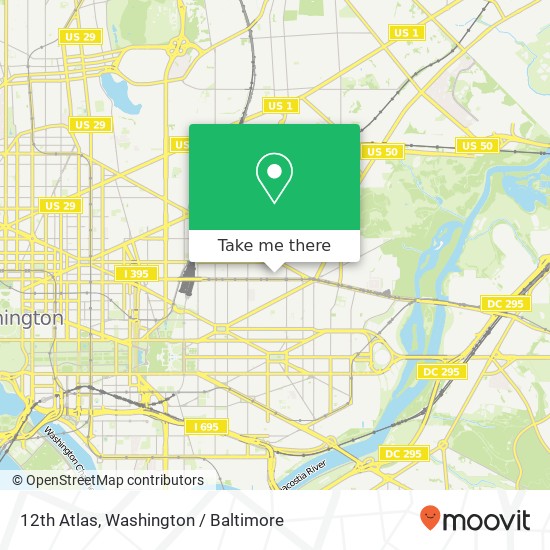 12th Atlas, Washington, DC 20002 map