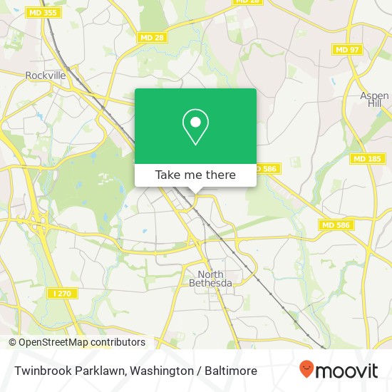 Twinbrook Parklawn, Rockville, MD 20852 map