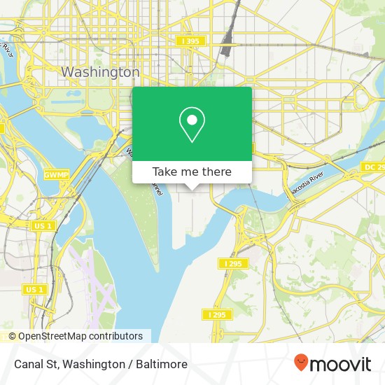 Mapa de Canal St, Washington, DC 20024