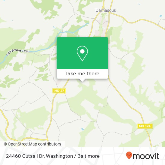 Mapa de 24460 Cutsail Dr, Damascus, MD 20872