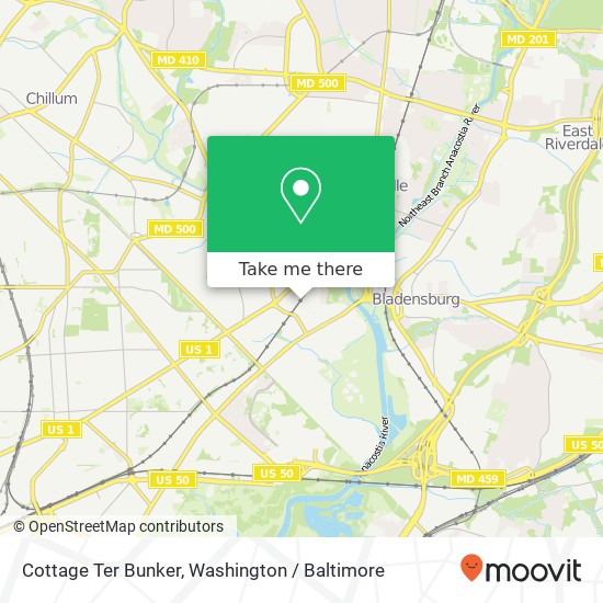 Mapa de Cottage Ter Bunker, Brentwood, MD 20722