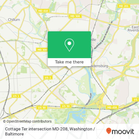 Cottage Ter intersection MD-208, Brentwood, MD 20722 map