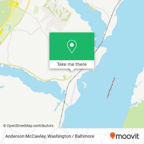 Mapa de Anderson McCawley, Quantico, VA 22134