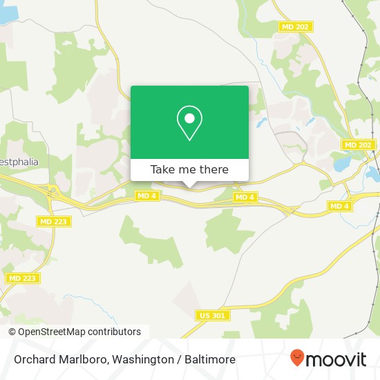 Mapa de Orchard Marlboro, Upper Marlboro, MD 20772