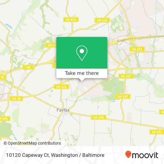10120 Capeway Ct, Fairfax, VA 22030 map