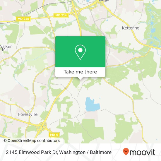 Mapa de 2145 Elmwood Park Dr, Capitol Heights, MD 20743