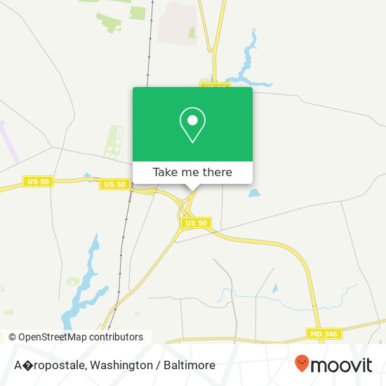 Mapa de A�ropostale, N Salisbury Blvd