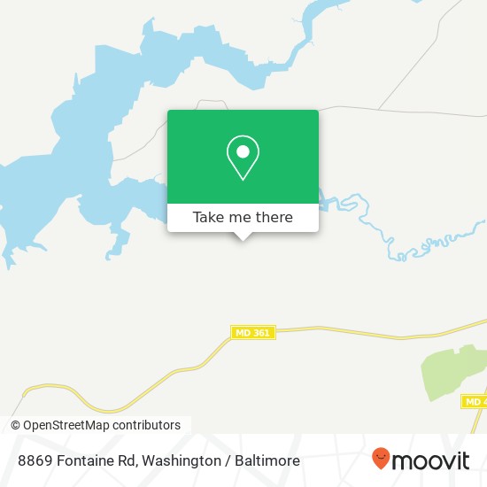 Mapa de 8869 Fontaine Rd, Westover, MD 21871