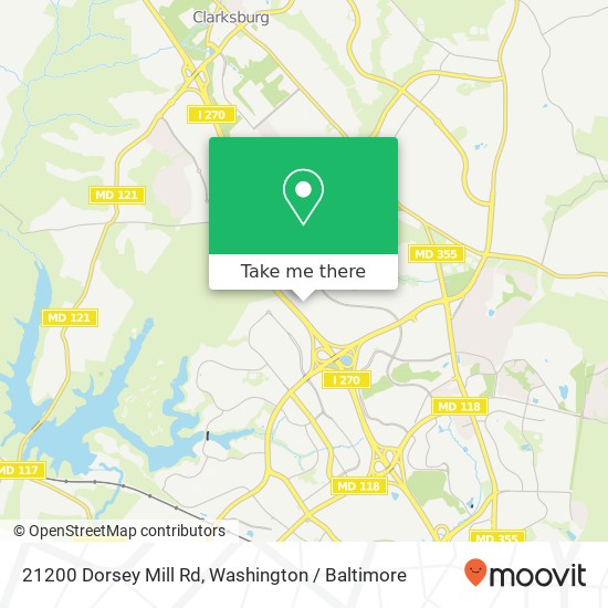 21200 Dorsey Mill Rd, Germantown, MD 20876 map