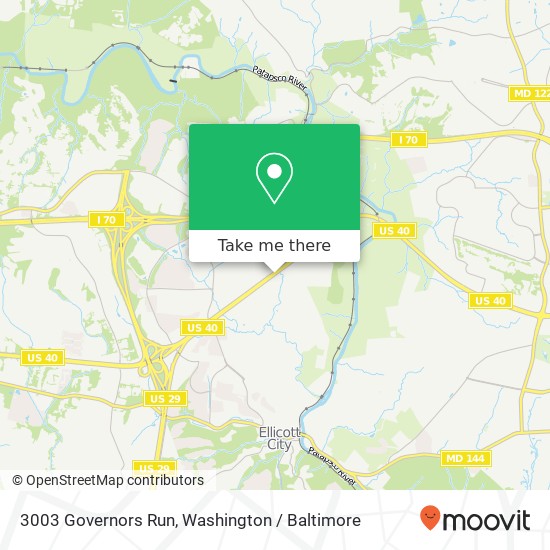 3003 Governors Run, Ellicott City, MD 21043 map