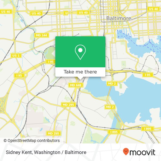 Sidney Kent, Baltimore, MD 21230 map