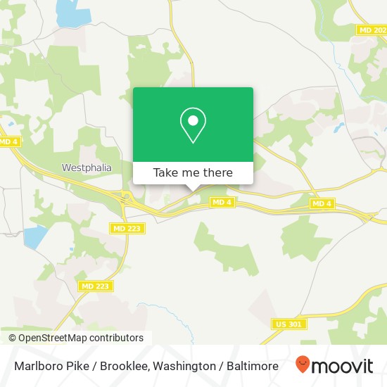 Mapa de Marlboro Pike / Brooklee, Upper Marlboro, MD 20772